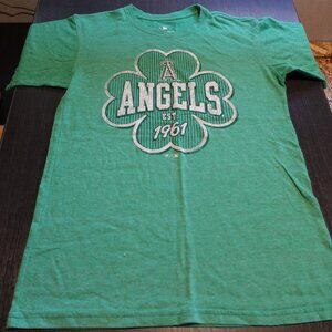 Angels Baseball Tee Green Women's S